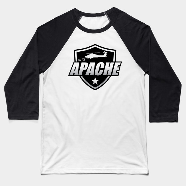 AH-64 Apache Baseball T-Shirt by TCP